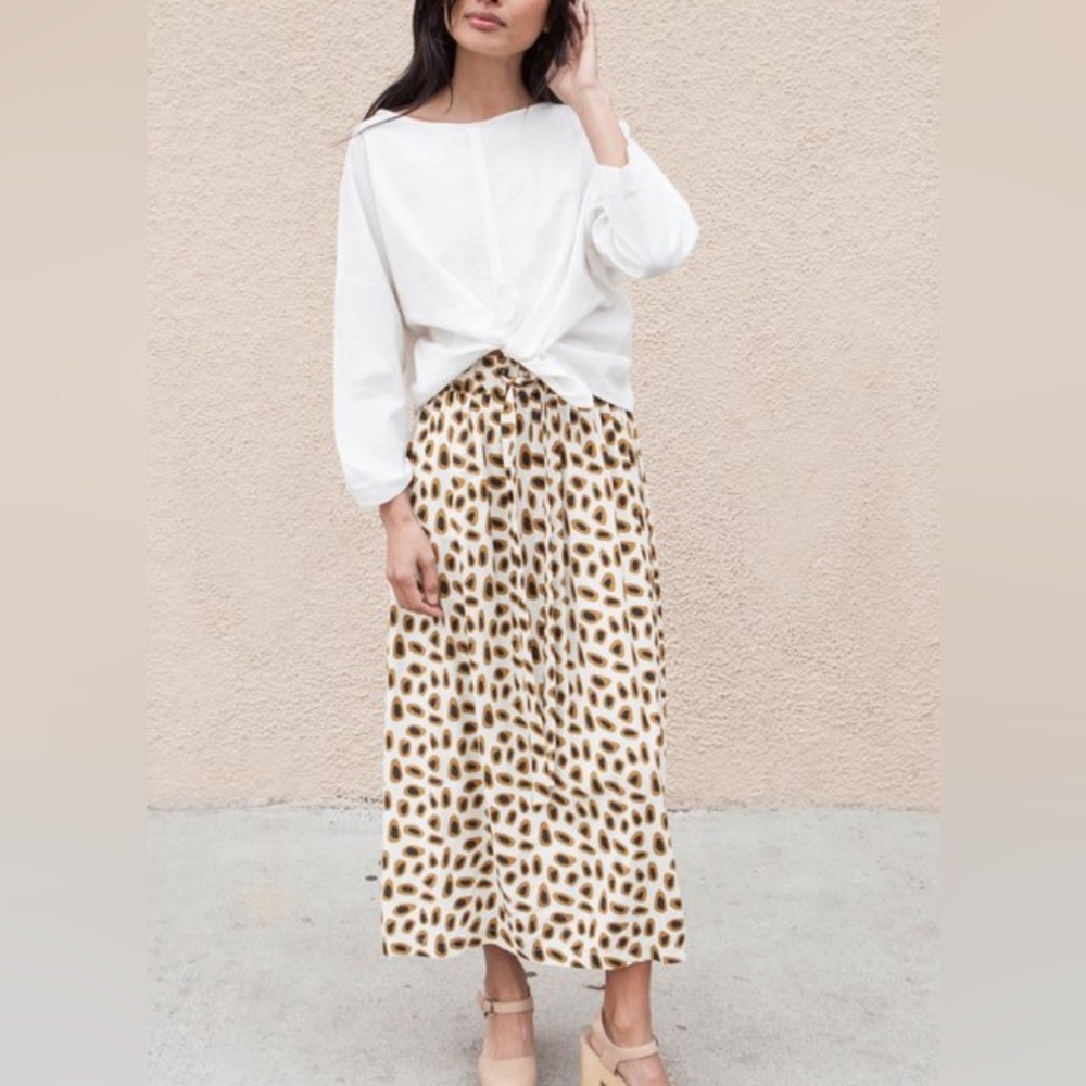 Leopard Print Maxi Skirt